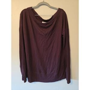 Athleta Studio Barre Sweatshirt Plum Purple Size L